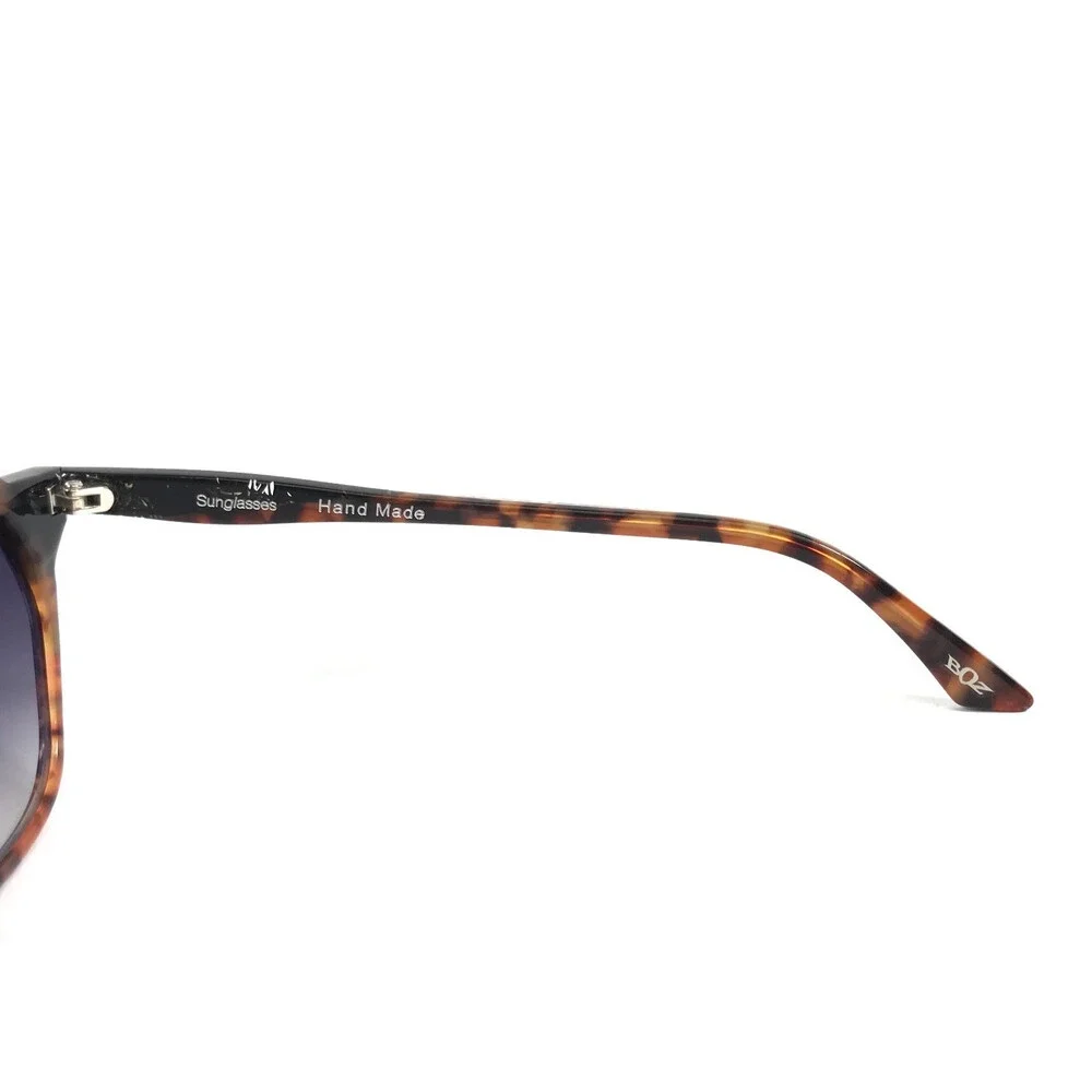 BOZ Sunglasses DESTINY 6000 Black with Orange Tiger Eyes w/ Gray Gradient Lenses